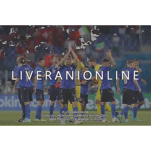 Campionato Europeo UEFA EURO 2020 gara del gruppo A ITALIA vs SVIZZERA del 16/06/2021 - nella foto: esultanza finale italia ©Claudio Zamagni/Agenzia Aldo Liverani s.a.s. during European UEFA Championship - UEFA Euro 2020 soccer match between Italy and Switzerland Olympic Stadium in Rome on June 16 2021 photo credit by Claudio Zamagni/Aldo Liverani Photo Agency/AGENZIA ALDO LIVERANI SAS