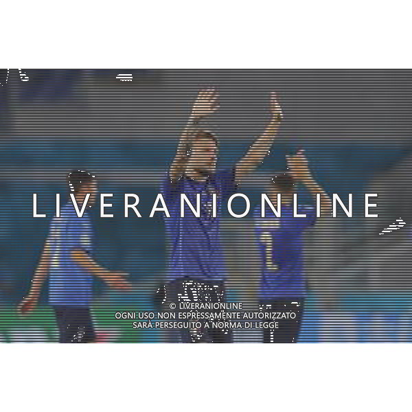 Campionato Europeo UEFA EURO 2020 gara del gruppo A ITALIA vs SVIZZERA del 16/06/2021 - nella foto: esultanza finale italia ©Claudio Zamagni/Agenzia Aldo Liverani s.a.s. during European UEFA Championship - UEFA Euro 2020 soccer match between Italy and Switzerland Olympic Stadium in Rome on June 16 2021 photo credit by Claudio Zamagni/Aldo Liverani Photo Agency/AGENZIA ALDO LIVERANI SAS