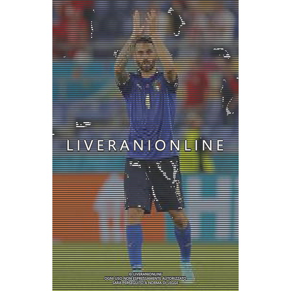 Campionato Europeo UEFA EURO 2020 gara del gruppo A ITALIA vs SVIZZERA del 16/06/2021 - nella foto: esultanza finale Spinazzola Leonardo(Italia) ©Claudio Zamagni/Agenzia Aldo Liverani s.a.s. during European UEFA Championship - UEFA Euro 2020 soccer match between Italy and Switzerland Olympic Stadium in Rome on June 16 2021 photo credit by Claudio Zamagni/Aldo Liverani Photo Agency/AGENZIA ALDO LIVERANI SAS