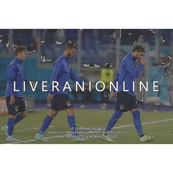 Campionato Europeo UEFA EURO 2020 gara del gruppo A ITALIA vs SVIZZERA del 16/06/2021 - nella foto: Manuel Locatelli(Italia) Spinazzola Leonardo(Italia) Barella Nicolo’(Italia) ©Claudio Zamagni/Agenzia Aldo Liverani s.a.s. Manuel Locatelli(Italia) Spinazzola Leonardo(Italia) Barella Nicolo’(Italia) during European UEFA Championship - UEFA Euro 2020 soccer match between Italy and Switzerland Olympic Stadium in Rome on June 16 2021 photo credit by Claudio Zamagni/Aldo Liverani Photo Agency/AGENZIA ALDO LIVERANI SAS