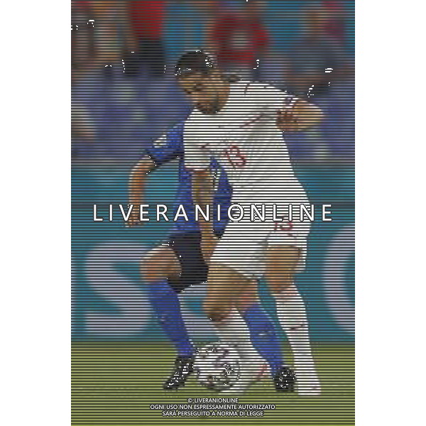 Campionato Europeo UEFA EURO 2020 gara del gruppo A ITALIA vs SVIZZERA del 16/06/2021 - nella foto:Ricardo Rodriguez (Switzerland) ©Claudio Zamagni/Agenzia Aldo Liverani s.a.s. Emerson(Italia) during European UEFA Championship - UEFA Euro 2020 soccer match between Italy and Switzerland Olympic Stadium in Rome on June 16 2021 photo credit by Claudio Zamagni/Aldo Liverani Photo Agency/AGENZIA ALDO LIVERANI SAS