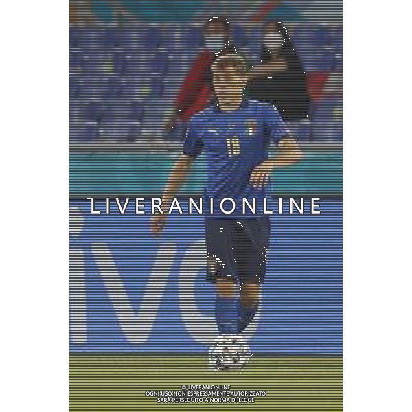 Campionato Europeo UEFA EURO 2020 gara del gruppo A ITALIA vs SVIZZERA del 16/06/2021 - nella foto: Barella Nicolo’(Italia) ©Claudio Zamagni/Agenzia Aldo Liverani s.a.s. Barella Nicolo’(Italia) during European UEFA Championship - UEFA Euro 2020 soccer match between Italy and Switzerland Olympic Stadium in Rome on June 16 2021 photo credit by Claudio Zamagni/Aldo Liverani Photo Agency/AGENZIA ALDO LIVERANI SAS