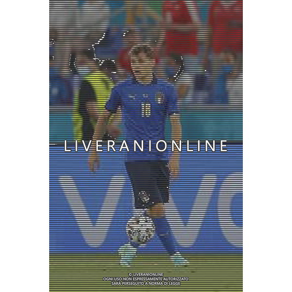 Campionato Europeo UEFA EURO 2020 gara del gruppo A ITALIA vs SVIZZERA del 16/06/2021 - nella foto: Barella Nicolo’(Italia) ©Claudio Zamagni/Agenzia Aldo Liverani s.a.s. Barella Nicolo’(Italia) during European UEFA Championship - UEFA Euro 2020 soccer match between Italy and Switzerland Olympic Stadium in Rome on June 16 2021 photo credit by Claudio Zamagni/Aldo Liverani Photo Agency/AGENZIA ALDO LIVERANI SAS