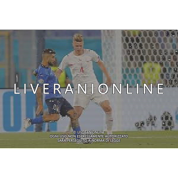 Campionato Europeo UEFA EURO 2020 gara del gruppo A ITALIA vs SVIZZERA del 16/06/2021 - nella foto: Insigne Lorenzo(Italia) Nico Elvedi (Switzerland) ©Claudio Zamagni/Agenzia Aldo Liverani s.a.s. Insigne Lorenzo(Italia) Nico Elvedi (Switzerland) during European UEFA Championship - UEFA Euro 2020 soccer match between Italy and Switzerland Olympic Stadium in Rome on June 16 2021 photo credit by Claudio Zamagni/Aldo Liverani Photo Agency/AGENZIA ALDO LIVERANI SAS