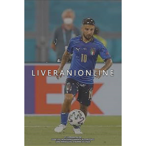 Campionato Europeo UEFA EURO 2020 gara del gruppo A ITALIA vs SVIZZERA del 16/06/2021 - nella foto: Insigne Lorenzo(Italia) ©Claudio Zamagni/Agenzia Aldo Liverani s.a.s. Insigne Lorenzo(Italia) during European UEFA Championship - UEFA Euro 2020 soccer match between Italy and Switzerland Olympic Stadium in Rome on June 16 2021 photo credit by Claudio Zamagni/Aldo Liverani Photo Agency/AGENZIA ALDO LIVERANI SAS