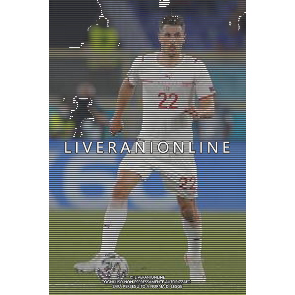 Campionato Europeo UEFA EURO 2020 gara del gruppo A ITALIA vs SVIZZERA del 16/06/2021 - nella foto: Fabian Schar (Switzerland) ©Claudio Zamagni/Agenzia Aldo Liverani s.a.s. Fabian Schar (Switzerland) during European UEFA Championship - UEFA Euro 2020 soccer match between Italy and Switzerland Olympic Stadium in Rome on June 16 2021 photo credit by Claudio Zamagni/Aldo Liverani Photo Agency/AGENZIA ALDO LIVERANI SAS