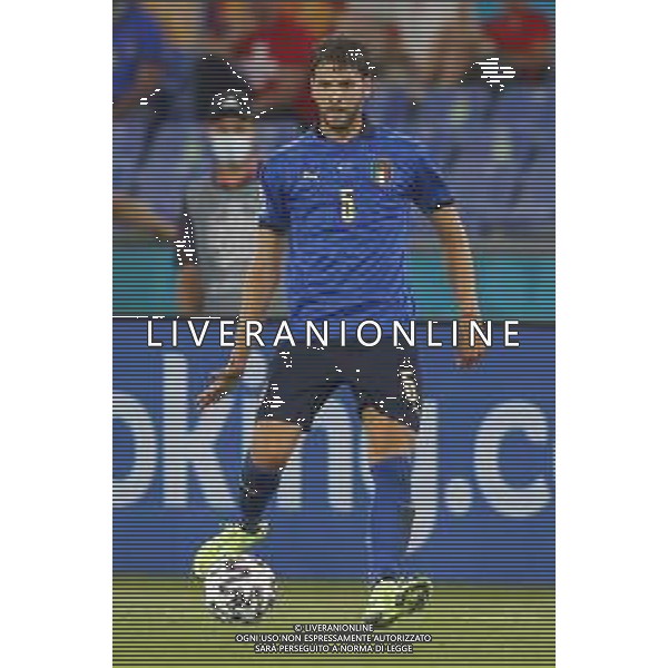 Campionato Europeo UEFA EURO 2020 gara del gruppo A ITALIA vs SVIZZERA del 16/06/2021 - nella foto: Manuel Locatelli(Italia) ©Claudio Zamagni/Agenzia Aldo Liverani s.a.s. Manuel Locatelli(Italia) during European UEFA Championship - UEFA Euro 2020 soccer match between Italy and Switzerland Olympic Stadium in Rome on June 16 2021 photo credit by Claudio Zamagni/Aldo Liverani Photo Agency/AGENZIA ALDO LIVERANI SAS