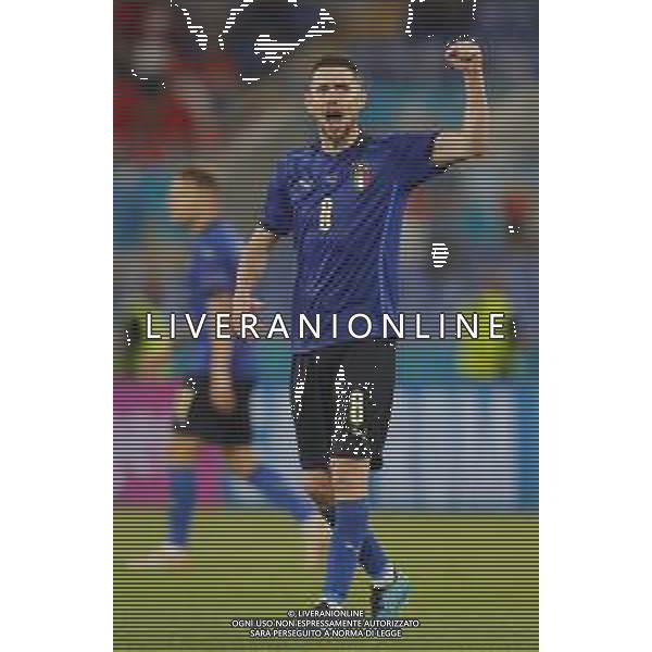 Campionato Europeo UEFA EURO 2020 gara del gruppo A ITALIA vs SVIZZERA del 16/06/2021 - nella foto: Jorginho(Italia) ©Claudio Zamagni/Agenzia Aldo Liverani s.a.s. \8 during European UEFA Championship - UEFA Euro 2020 soccer match between Italy and Switzerland Olympic Stadium in Rome on June 16 2021 photo credit by Claudio Zamagni/Aldo Liverani Photo Agency/AGENZIA ALDO LIVERANI SAS