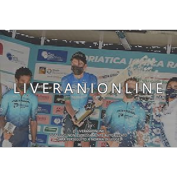 17-06-2021 Adriatica - Ionica Race; Tappa 03 Ferrara - Comacchio; 2021, Eolo - Kometa; 2021, Astana - Premier Tech; Fortunato, Lorenzo; Kudus, Merhawi; Pronskiy, Vadim; ©SIROTTI /AGENZIA ALDO LIVERANI SAS