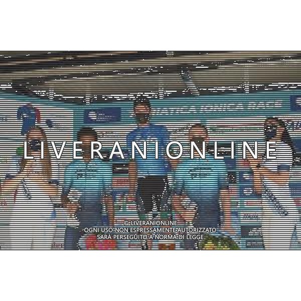 17-06-2021 Adriatica - Ionica Race; Tappa 03 Ferrara - Comacchio; 2021, Eolo - Kometa; 2021, Astana - Premier Tech; Fortunato, Lorenzo; Kudus, Merhawi; Pronskiy, Vadim; ©SIROTTI /AGENZIA ALDO LIVERANI SAS