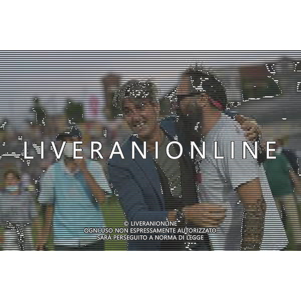 ©Alessandro Falzone/Agenzia Aldo Liverani Alessandria 17.06.2021 Stadio Giuseppe Moccagatta Alessandria vs Padova Finale Play Off Serie C Nella foto : l presidente dell\'Alessandria Luca Di Masi esulta per la promozione in B ©FALZONE /AGENZIA ALDO LIVERANI SAS