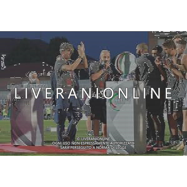 ©Alessandro Falzone/Agenzia Aldo Liverani Alessandria 17.06.2021 Stadio Giuseppe Moccagatta Alessandria vs Padova Finale Play Off Serie C Nella foto : l presidente dell\'Alessandria Luca Di Masi esulta per la promozione in B ©FALZONE /AGENZIA ALDO LIVERANI SAS