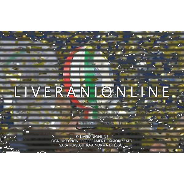 ©Alessandro Falzone/Agenzia Aldo Liverani Alessandria 17.06.2021 Stadio Giuseppe Moccagatta Alessandria vs Padova Finale Play Off Serie C Nella foto : Premiazione con trofeo ai calciatori dell\'Alessandria ©FALZONE /AGENZIA ALDO LIVERANI SAS