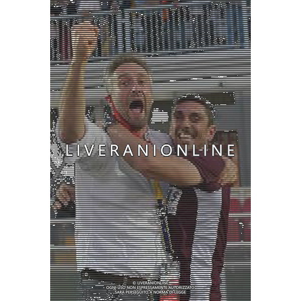 ©Alessandro Falzone/Agenzia Aldo Liverani Alessandria 17.06.2021 Stadio Giuseppe Moccagatta Alessandria vs Padova Finale Play Off Serie C Nella foto : Luca Borio (Direttore commerciale dell\'Alessandria Calcio) festeggia la promozione con l\'allenatore Moreno Longo ©FALZONE /AGENZIA ALDO LIVERANI SAS