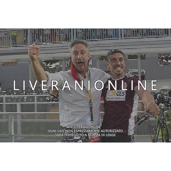 ©Alessandro Falzone/Agenzia Aldo Liverani Alessandria 17.06.2021 Stadio Giuseppe Moccagatta Alessandria vs Padova Finale Play Off Serie C Nella foto : Luca Borio (Direttore commerciale dell\'Alessandria Calcio) festeggia la promozione con l\'allenatore Moreno Longo ©FALZONE /AGENZIA ALDO LIVERANI SAS