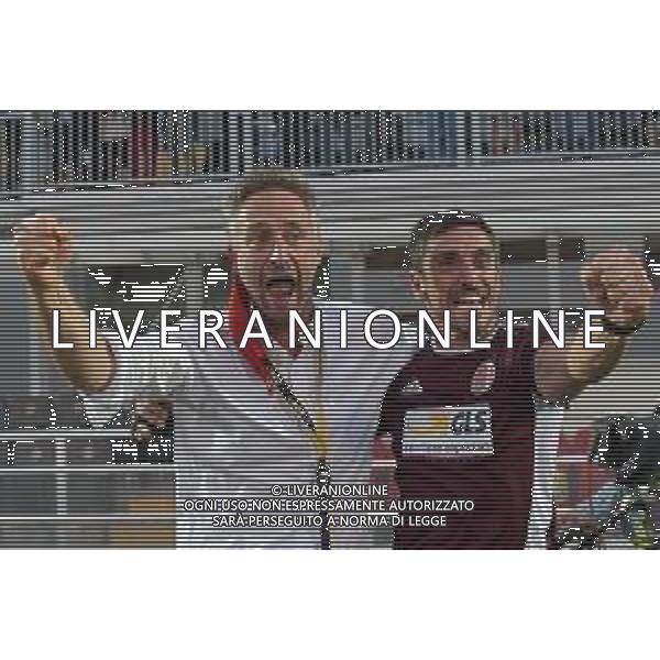 ©Alessandro Falzone/Agenzia Aldo Liverani Alessandria 17.06.2021 Stadio Giuseppe Moccagatta Alessandria vs Padova Finale Play Off Serie C Nella foto : Luca Borio (Direttore commerciale dell\'Alessandria Calcio) festeggia la promozione con l\'allenatore Moreno Longo ©FALZONE /AGENZIA ALDO LIVERANI SAS