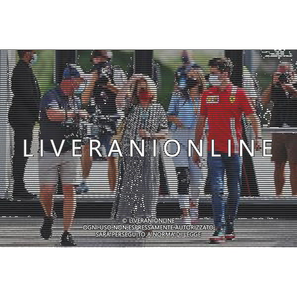 Charles Leclerc (MON) Ferrari with his mother Pascale Leclerc. 19.06.2021. Formula 1 World Championship, Rd 7, French Grand Prix, Paul Ricard, France, Qualifying Day. - www.xpbimages.com, EMail: requests@xpbimages.com © Copyright: Moy / XPB Images/AGENZIA ALDO LIVERANI SAS - ITALY ONLY EDITORIAL USE ONLY
