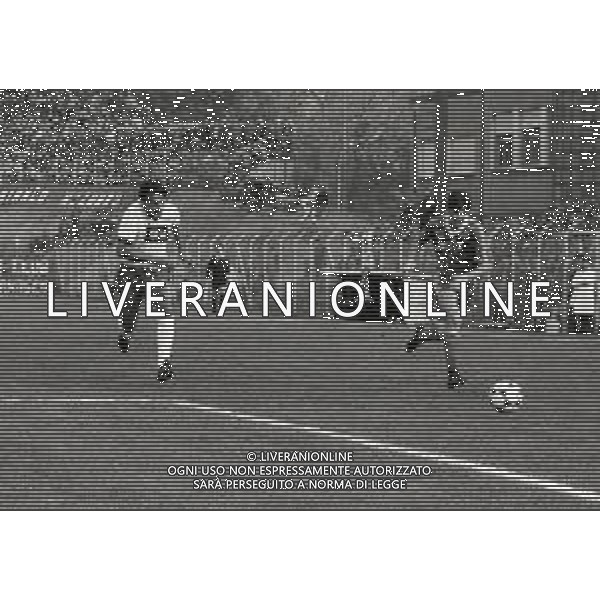 06-11-1983 COMO CAMPIONATO DI CALCIO SERIE B COMO-ATALANTA 0-0 NELLA FOTO AZIONE DI GIOCO AG ALDO LIVERANISAS