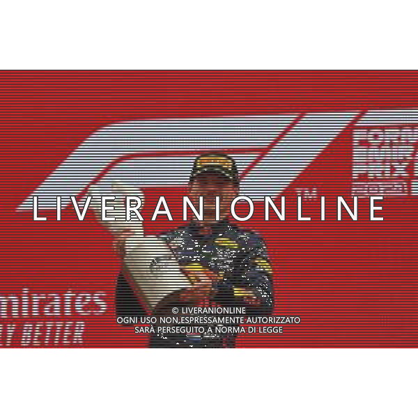 Race winner Max Verstappen (NLD) Red Bull Racing celebrates on the podium. 20.06.2021. Formula 1 World Championship, Rd 7, French Grand Prix, Paul Ricard, France, Race Day. - www.xpbimages.com, EMail: requests@xpbimages.com © Copyright: Moy / XPB Images/AGENZIA ALDO LIVERANI SAS - ITALY ONLY EDITORIAL USE ONLY