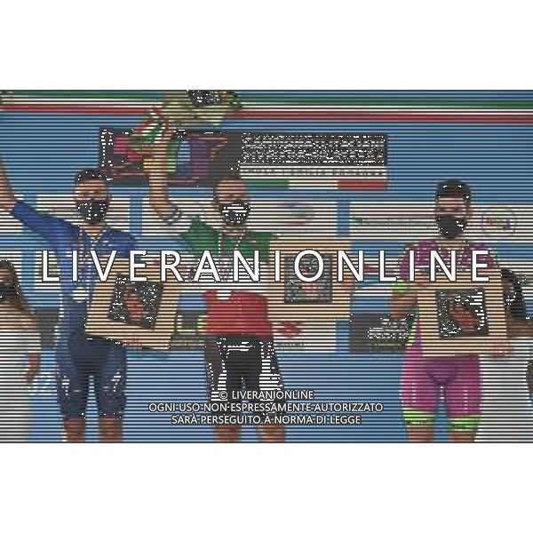20-06-2021 Campionato Italiano; 2021, Bahrain - Victorious; 2021, Deceuninck - Quick Step; 2021, Bardiani - Csf Faizane; Colbrelli, Sonny; Masnada, Fausto; Zoccarato, Samuele; Figlio Colbrelli, Sonny; Imola; FOTO STEFANO SIROTTI-AG ALDO LIVERANI SAS