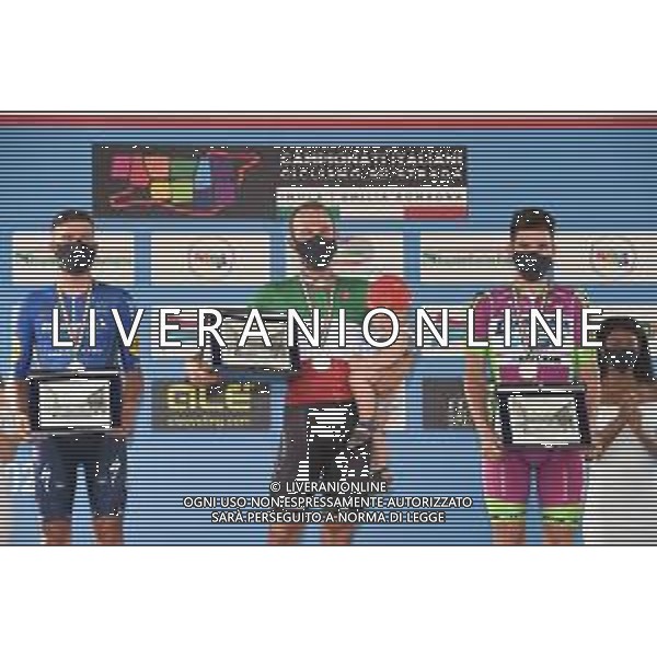 20-06-2021 Campionato Italiano; 2021, Bahrain - Victorious; 2021, Deceuninck - Quick Step; 2021, Bardiani - Csf Faizane; Colbrelli, Sonny; Masnada, Fausto; Zoccarato, Samuele; Figlio Colbrelli, Sonny; Imola; FOTO STEFANO SIROTTI-AG ALDO LIVERANI SAS