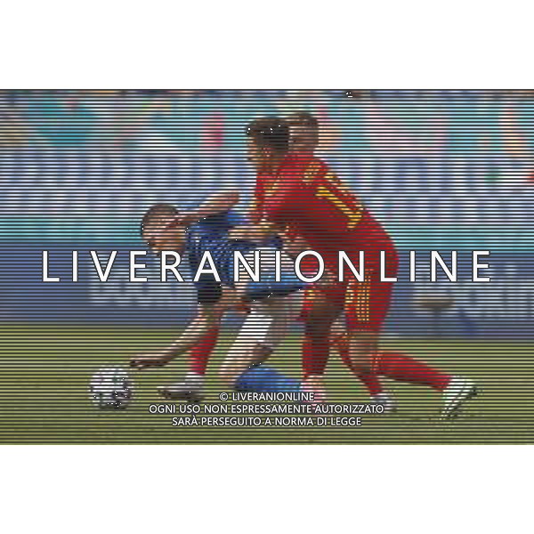 Campionato Europeo UEFA EURO 2020 gara del gruppo A ITALIA vs GALLES del 20/06/2021 - nella foto: Belotti Andrea(Italia)Ethan Ampadu(Galles) ©Claudio Zamagni/Agenzia Aldo Liverani s.a.s. during European UEFA Championship - UEFA Euro 2020 soccer match between Italy and Wales at Olympic Stadium in Rome on June 20 2021 photo credit by Claudio Zamagni/Aldo Liverani Photo Agency/AGENZIA ALDO LIVERANI SAS
