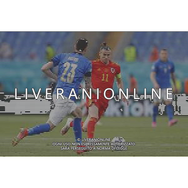 Campionato Europeo UEFA EURO 2020 gara del gruppo A ITALIA vs GALLES del 20/06/2021 - nella foto: Gareth Bale(Galles) ©Claudio Zamagni/Agenzia Aldo Liverani s.a.s. during European UEFA Championship - UEFA Euro 2020 soccer match between Italy and Wales at Olympic Stadium in Rome on June 20 2021 photo credit by Claudio Zamagni/Aldo Liverani Photo Agency/AGENZIA ALDO LIVERANI SAS