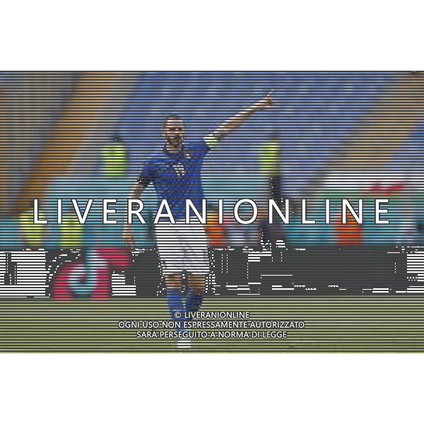 Campionato Europeo UEFA EURO 2020 gara del gruppo A ITALIA vs GALLES del 20/06/2021 - nella foto: Bonucci Leonardo(Italia) ©Claudio Zamagni/Agenzia Aldo Liverani s.a.s. Bonucci Leonardo(Italia) during European UEFA Championship - UEFA Euro 2020 soccer match between Italy and Wales at Olympic Stadium in Rome on June 20 2021 photo credit by Claudio Zamagni/Aldo Liverani Photo Agency
