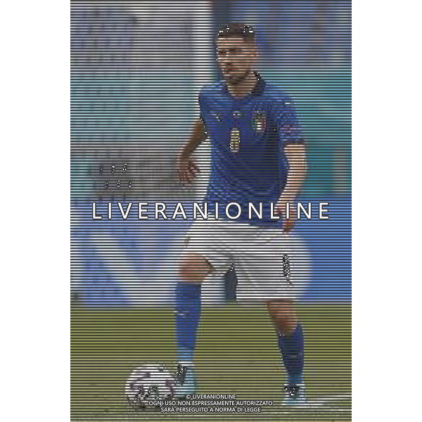 Campionato Europeo UEFA EURO 2020 gara del gruppo A ITALIA vs GALLES del 20/06/2021 - nella foto: Jorginho(Italia) ©Claudio Zamagni/Agenzia Aldo Liverani s.a.s. Jorginho(Italia) during European UEFA Championship - UEFA Euro 2020 soccer match between Italy and Wales at Olympic Stadium in Rome on June 20 2021 photo credit by Claudio Zamagni/Aldo Liverani Photo Agency