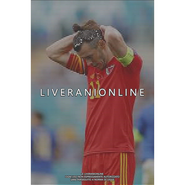 Campionato Europeo UEFA EURO 2020 gara del gruppo A ITALIA vs GALLES del 20/06/2021 - nella foto: delusione Gareth Bale(Galles) ©Claudio Zamagni/Agenzia Aldo Liverani s.a.s. delusion of Gareth Bale(Galles) during European UEFA Championship - UEFA Euro 2020 soccer match between Italy and Wales at Olympic Stadium in Rome on June 20 2021 photo credit by Claudio Zamagni/Aldo Liverani Photo Agency
