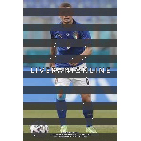 Campionato Europeo UEFA EURO 2020 gara del gruppo A ITALIA vs GALLES del 20/06/2021 - nella foto: Verratti Marco (Italia) ©Claudio Zamagni/Agenzia Aldo Liverani s.a.s. Verratti Marco (Italia) during European UEFA Championship - UEFA Euro 2020 soccer match between Italy and Wales at Olympic Stadium in Rome on June 20 2021 photo credit by Claudio Zamagni/Aldo Liverani Photo Agency