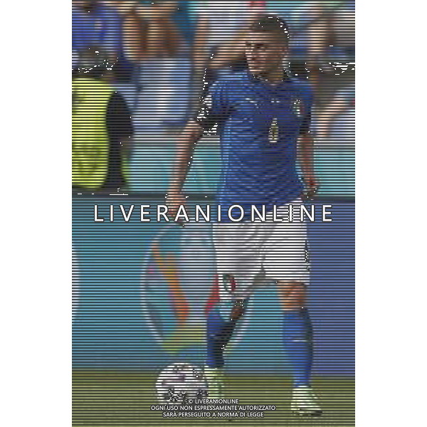 Campionato Europeo UEFA EURO 2020 gara del gruppo A ITALIA vs GALLES del 20/06/2021 - nella foto: Verratti Marco (Italia) ©Claudio Zamagni/Agenzia Aldo Liverani s.a.s. Verratti Marco (Italia) during European UEFA Championship - UEFA Euro 2020 soccer match between Italy and Wales at Olympic Stadium in Rome on June 20 2021 photo credit by Claudio Zamagni/Aldo Liverani Photo Agency
