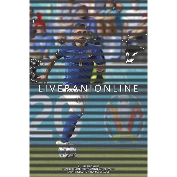 Campionato Europeo UEFA EURO 2020 gara del gruppo A ITALIA vs GALLES del 20/06/2021 - nella foto: Verratti Marco (Italia) ©Claudio Zamagni/Agenzia Aldo Liverani s.a.s. Verratti Marco (Italia) during European UEFA Championship - UEFA Euro 2020 soccer match between Italy and Wales at Olympic Stadium in Rome on June 20 2021 photo credit by Claudio Zamagni/Aldo Liverani Photo Agency