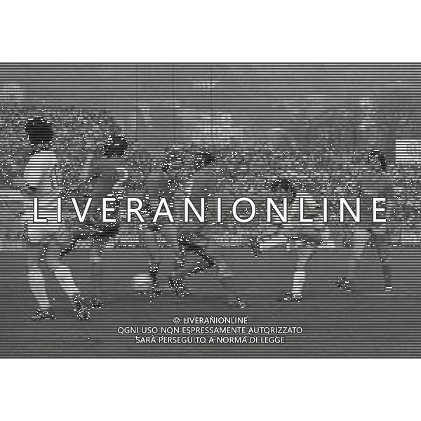 04-04-1982 COMO CAMPIONATO DI CALCIO SERIE A COMO INTER 0-0 NELLA FOTO TIRO ALESSANDRO ALTOBELLI AG ALDO LIVERANI SAS