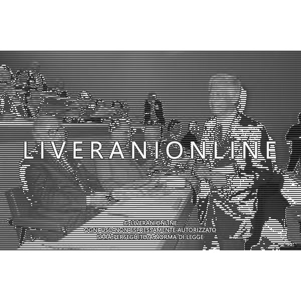 RETROSPETTIVA GIOVANNI SPADOLINI POLITICO NEL 1984 CON BARBIELLINI AMIDEI ©Archivio Giovanni LiveraniAGENZIA ALDO LIVERANI SAS