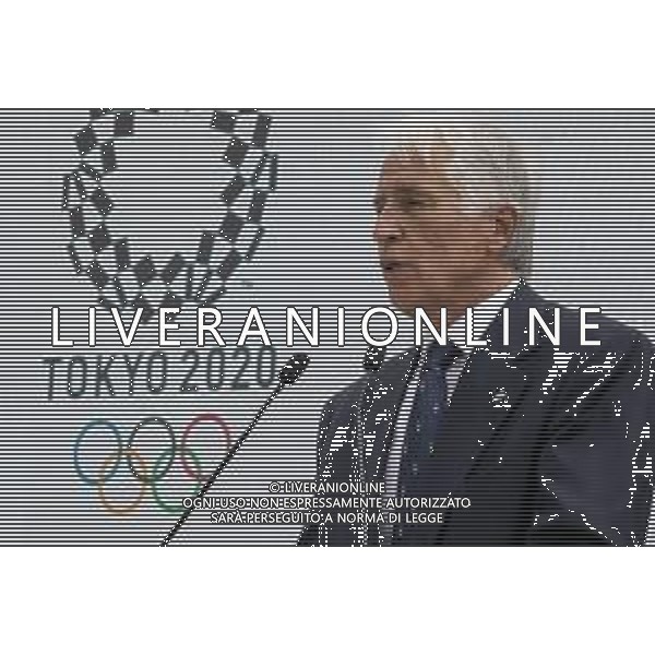 Cerimonia di consegna della bandiera agli atleti italiani in partenza per i Giochi Olimpici e Paralimpici di Tokyo 2020 - Roma 23.06.2021 nella foto Giovanni Malago\' ©Ufficio stampa Presidenza della Repubblica/AGENZIA ALDO LIVERANI SAS