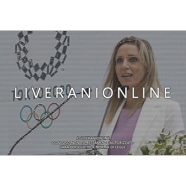 Cerimonia di consegna della bandiera agli atleti italiani in partenza per i Giochi Olimpici e Paralimpici di Tokyo 2020 - Roma 23.06.2021 nella foto Valentina Vezzali ©Ufficio stampa Presidenza della Repubblica/AGENZIA ALDO LIVERANI SAS