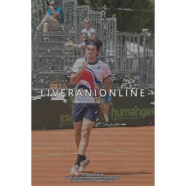 Origoa/LMedia - ATP Challenger Milano 2021 - Tennis Internationals 24 June 2021 - Aspria Harbour Club, milan, Italy Photo showing: exultation of Italian player Giulio Zappieri @Origoa/LMedia/AGENZIA ALDO LIVERANI SAS