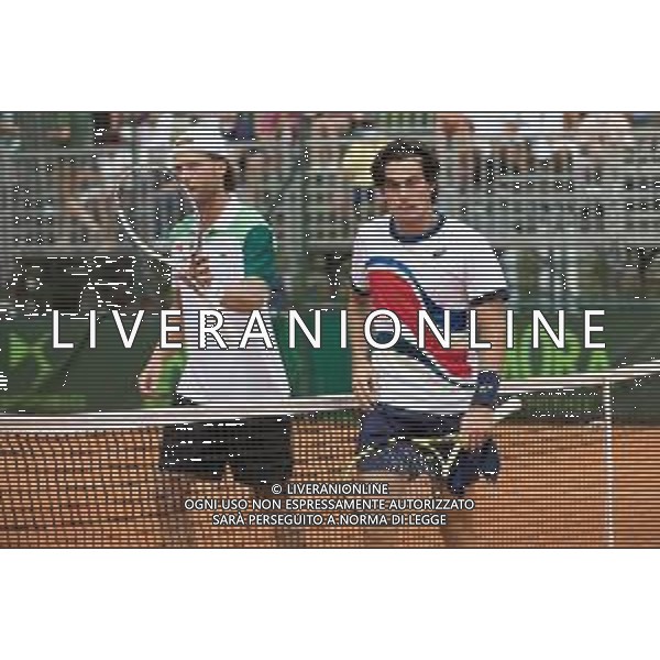 Origoa/LMedia - ATP Challenger Milano 2021 - Tennis Internationals 24 June 2021 - Aspria Harbour Club, milan, Italy Photo showing: ZEPPIERI Giulio and GRENIER Hugo @Origoa/LMedia/AGENZIA ALDO LIVERANI SAS