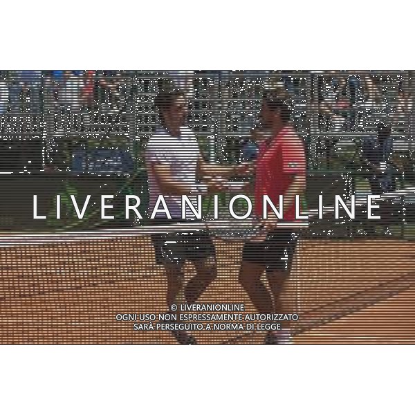 Origoa/LMedia - ATP Challenger Milano 2021 - Tennis Internationals 24 June 2021 - Aspria Harbour Club, milan, Italy Photo showing: Giulio Moroni and Orlando Luz @Origoa/LMedia/AGENZIA ALDO LIVERANI SAS