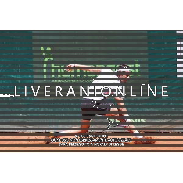 Corradino/LMedia - ATP Challenger Milano 2021 - Tennis Internationals 25 June 2021 - Aspria Harbour Club, milan, Italy Photo showing: The Italian Tennis player Gian Marco Moroni @Corradino/LMedia/AGENZIA ALDO LIVERANI SAS