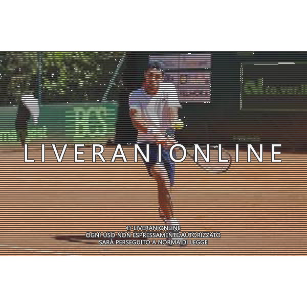 Corradino/LMedia - ATP Challenger Milano 2021 - Tennis Internationals 25 June 2021 - Aspria Harbour Club, milan, Italy Photo showing: The Argentine tennis player Pedro Cachin @Corradino/LMedia/AGENZIA ALDO LIVERANI SAS