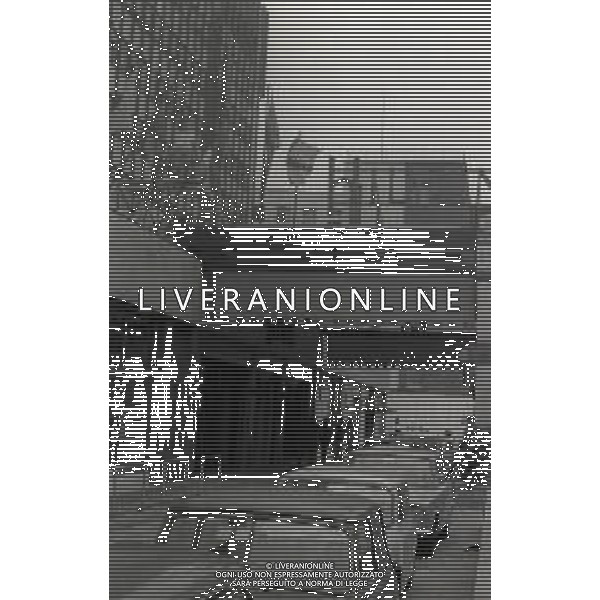 1973 MILANO HOTEL HILTON SEDE DEL CALCIO MERCATO NELLA FOTO ESTERNI E INTERNI HOTEL HILTON DI VIA GALVANI DOVE SI SVOLGERA\' IL CALCIO MERCATO AG ALDO LIVERANI SAS