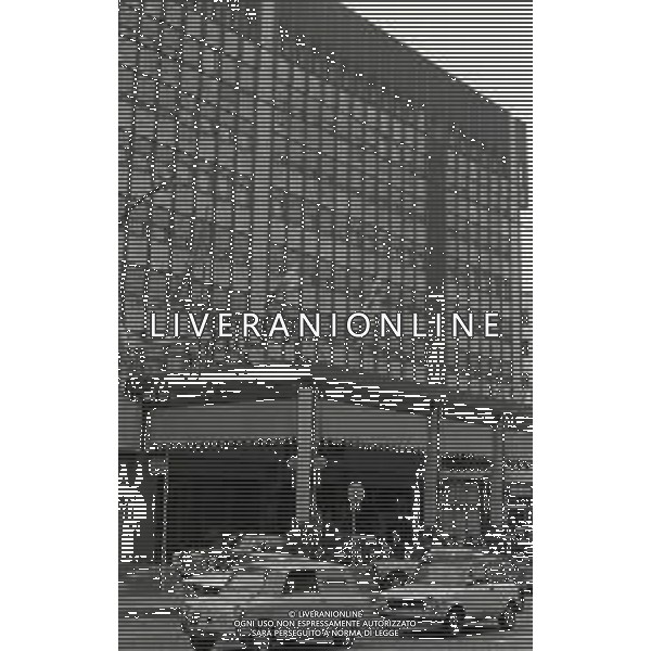 1973 MILANO HOTEL HILTON SEDE DEL CALCIO MERCATO NELLA FOTO ESTERNI E INTERNI HOTEL HILTON DI VIA GALVANI DOVE SI SVOLGERA\' IL CALCIO MERCATO AG ALDO LIVERANI SAS