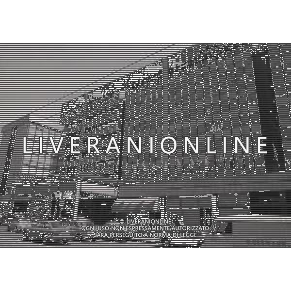 1973 MILANO HOTEL HILTON SEDE DEL CALCIO MERCATO NELLA FOTO ESTERNI E INTERNI HOTEL HILTON DI VIA GALVANI DOVE SI SVOLGERA\' IL CALCIO MERCATO AG ALDO LIVERANI SAS