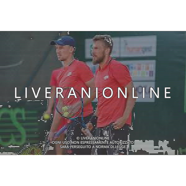 Corradino/LMedia - ATP Challenger Milano 2021 - Tennis Internationals 25 June 2021 - Aspria Harbour Club, milan, Italy Photo showing: Jan Zieli≈Ñski and Szymon Walkow @Corradino/LMedia/AGENZIA ALDO LIVERANI SAS