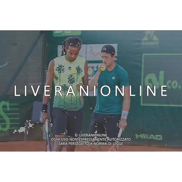 Corradino/LMedia - ATP Challenger Milano 2021 - Tennis Internationals 25 June 2021 - Aspria Harbour Club, milan, Italy Photo showing: Tristan-Samuel Weissborn and Dustin Brown @Corradino/LMedia/AGENZIA ALDO LIVERANI SAS