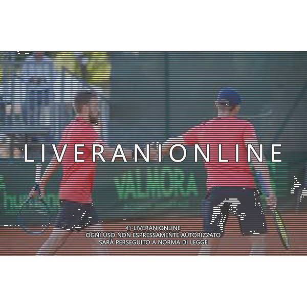 Corradino/LMedia - ATP Challenger Milano 2021 - Tennis Internationals 25 June 2021 - Aspria Harbour Club, milan, Italy Photo showing: Jan Zieli≈Ñski and Szymon Walkow @Corradino/LMedia/AGENZIA ALDO LIVERANI SAS