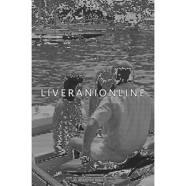 I FIGLI DELL\'ATTRICE ELIZABETH TAYLOR IN VACANZA A PORTOFINO NEL 1971 - RETROSPETTIVA NELLA FOTO KATE BURTON, LIZA TODD BURTON SUL MOTOSCAFO KALIZMA ©Archivio Giovanni Liverani/AGENZIA ALDO LIVERANI SAS