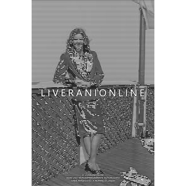 NEG-RETROSPETTIVA FLORINDA BOLKAN ATTRICE NELLA FOTO A MILANO TERRAZZA MARTINI NEL 1986 AG. ALDO LIVERANI SAS